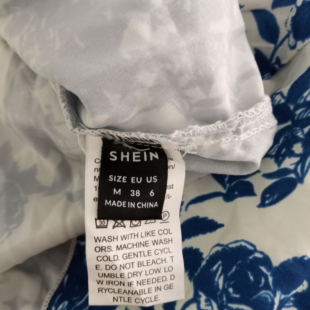 Blue Floral Maxi Dress - Picture 7 of 7